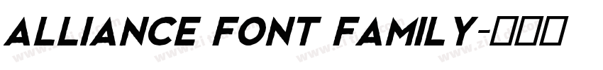 Alliance Font Family字体转换